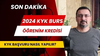 KYK BURS BAŞVURUSU NASIL YAPILIR [upl. by Aikram410]