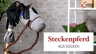 Steckenpferd aus altem Socken [upl. by Hilar]