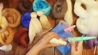 Clase  tutorial Pesebre fieltroagujadoneedle felting [upl. by Nostrebor624]