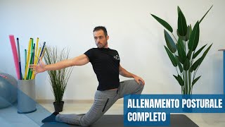 Esercizi posturali e di stretching quotpotenziatiquot lezione completa effetto anche immediato [upl. by Sivrad986]