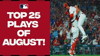 Top 25 Plays of August Feat 2 nohitters record home runs and MORE [upl. by Charles]