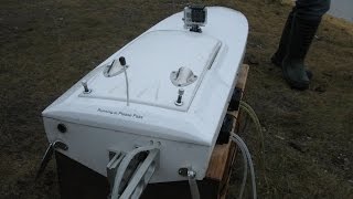 Zenoah Engine Boat Build Part  19 ONBOARD CAMERA FRONT view [upl. by Hereld]