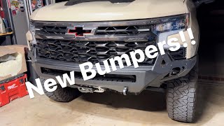 New ADD front and rear bumpers for the 2022 Silverado 1500 ZR2 Plus we are mounting a winch [upl. by Miguel911]