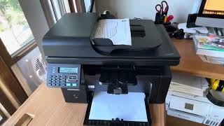 HP LASERJET M1212NF MFP  CE841A Printer All In One Print Copy wToner165 Pgs [upl. by Ezana]