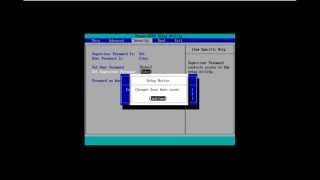 How to Create Disable and Change a Bios Password [upl. by Montgomery550]
