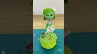 Making Inside Out 2 DISGUST in white diy clayart [upl. by Adnovaj]