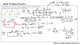 Thevenin Theorem Math Example 2 [upl. by Hadwyn551]