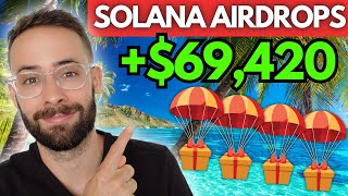 Top 4 SOLANA Airdrops for 2024 My Strategy to Earn  This Year [upl. by Refeinnej410]