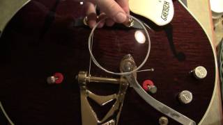 How To Restring a Guitar With a Bigsby TailpieceVibrato [upl. by Iek]