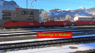 Bludenz💪Güterzüge m🐂🐂🐂 Dreifachtraktionen amp Verschubfahrten Taurus Herkules Alpenstaubsauger [upl. by Akerehs]