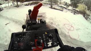 Snowmageddon 2014 Part2 Ariens 11528LE Snowblower in action Ossining NY [upl. by Turk]