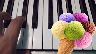 Los Helados  Piano Tutorial  Las Nieves [upl. by Aitra]