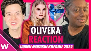 Olivera – Thank God I’m an Atheist REACTION Finland UMK 2022 [upl. by Euqinmod]