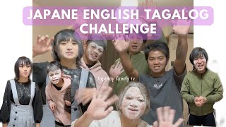 JapaneseEnglishTagalog challengejapinoyfamily japan [upl. by Leeke]