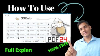 Pdf24 creator how to use in Hindi All in one offline Pdf editor 100 free 24 tools [upl. by Bannon512]