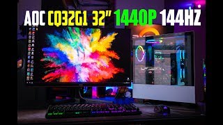 AOC CQ32G1 Gaming Monitor Review 32quot 1440p 144hz Curved [upl. by Conley]