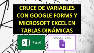 CRUCE DE VARIABLES estadistica bidimensional con Google Forms y Excel en Graficos Dinamicos [upl. by Norb]