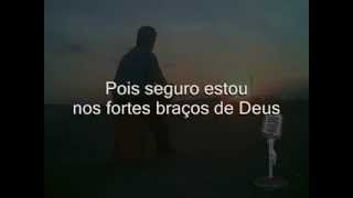 Seguro estou nos braços de Deus  Gospel karaokê [upl. by Uy]