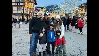 Leavenworth Christmas lights amp skiing  tubing on a Ski Hill December 2023 [upl. by Asirrac347]