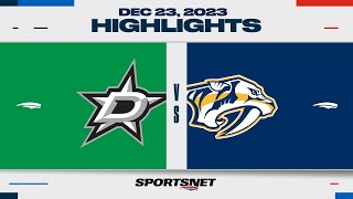 NHL Highlights  Stars vs Predators  December 23 2023 [upl. by Nur929]