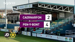 HATTRIC i Venners 🎩  Uchafbwyntiau  Highlights Caernarfon 24 Penybont  JD Cymru Premier [upl. by Ocir]