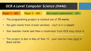 How Do I Complete the OCR A Level Computer Science NEA [upl. by Clymer522]