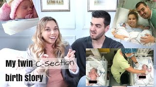 MY TWIN BIRTH STORY  WHAT A CSECTION IS REALLY LIKE  Nesting Story [upl. by Kuska]