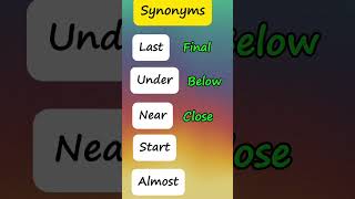 English Synonym words synonym english ad advancedenglish learnenglish englishgrammar [upl. by Forester]