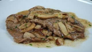 Porcini Veal Escalopes  italian recipe [upl. by Yenots721]