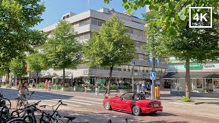 Walking in Lahti city center and market square Finland  4K [upl. by Hadihsar]