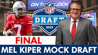 Mel Kiper’s FINAL 2023 NFL Mock Draft 1st Round Projections WITH Trades [upl. by Nirek]