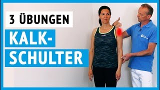 Kalkschulter Übungen bei Schmerzen in der Schulter [upl. by Lesiram]