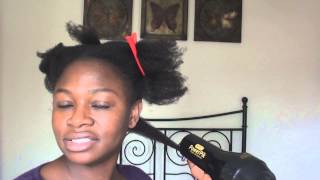 John Frieda FrizzEase Heat Defeat Protective Styling Spray review on 4b4c hair [upl. by Richart]