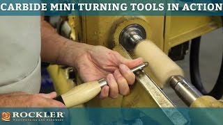 Rockler Carbide Mini Turning Tools in Action [upl. by Pine]