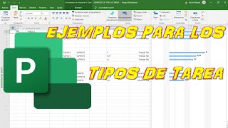 TIPOS DE TAREA EN PROJECT EJEMPLOS [upl. by Nollahs372]