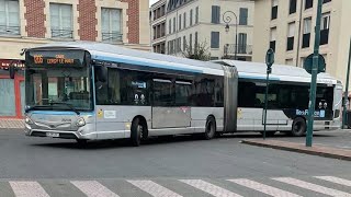 Heuliez GX 437 Hybrid €6 232139 IDFM Francilité SeO 🇫🇷 [upl. by Ytineres]