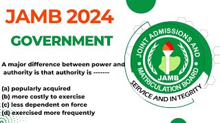 JAMB GOVERNMENT PAST QUESTIONS AND ANSWERS TUTORIALS LIKELY GOVERNMENT JAMB QUESTIONS jamb2024 [upl. by Anneehs]