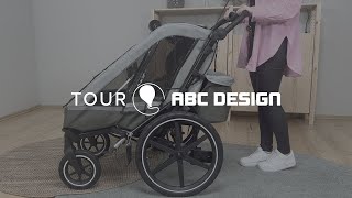 ABC Design Tour 3in1 Fahrradanhänger für bis zu zwei Kinder zum Laufen Joggen amp Fahrradfahren  F [upl. by Malchus]