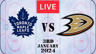 NHL LIVE Toronto Maple Leafs vs Anaheim Ducks 3rd January 2024 Full Game Reaction [upl. by Eenahc870]