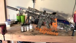 Duracoat USMC MARPAT Woodland Digital Camouflage Paint on RRA AR15  The Social Regressive [upl. by Ailin]