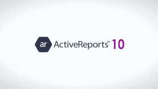 ActiveReports 10  Whats New [upl. by Muhan]