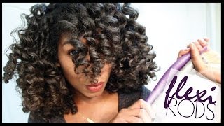 How To Cheat A Flexi Rod Set  EASY Technique Heatless Curls  Naptural85 Natural Hair [upl. by Acey]