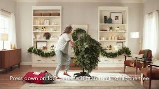 How to Assemble a Balsam Hill Christmas Flip Tree [upl. by Neenej273]