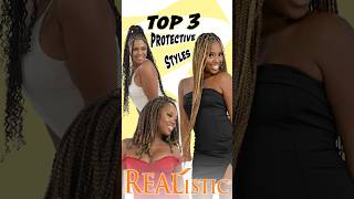 Top 3 Protective Hairstyles for Hair Growth Using Braiding Hair [upl. by Gustavo994]