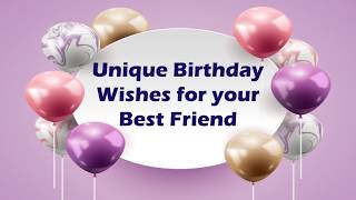 Birthday Wishes for Best Friend  Heart Touching Birthday Wishes for Best Friend [upl. by Diana]