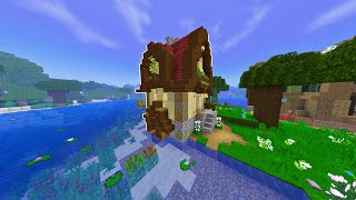 Minecraft  COMO CONSTRUIR UM MOINHO DÁGUA FÁCIL [upl. by Eidur]