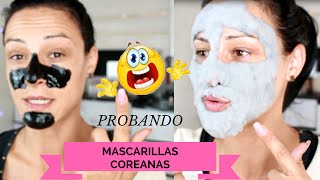 PROBANDO MASCARILLAS COREANAS 😱 [upl. by Lombardo]