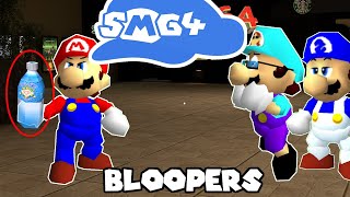 SMG4 Bloopers Mario Drinks Water Standing Up [upl. by Assirod988]