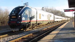 Westbound Amtrak passing through Summit Illinois 2262019 [upl. by Suellen802]