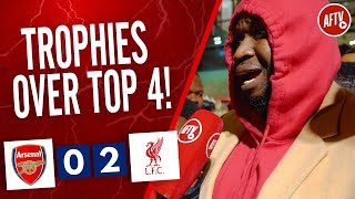 Arsenal 02 Liverpool  Trophies Over Top 4 Stricto [upl. by Acimot525]